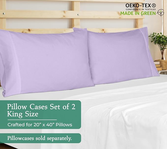 Royale Linens King Pillowcase Set of 2 - Image 2