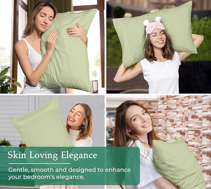 Royale Linens Queen Pillowcase Set of 2 - Image 4