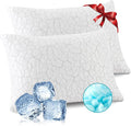 Cooling Pillows for Sleeping 2 Pack, Adjustable Shredded Memory Foam Pillows by WGAKCED
