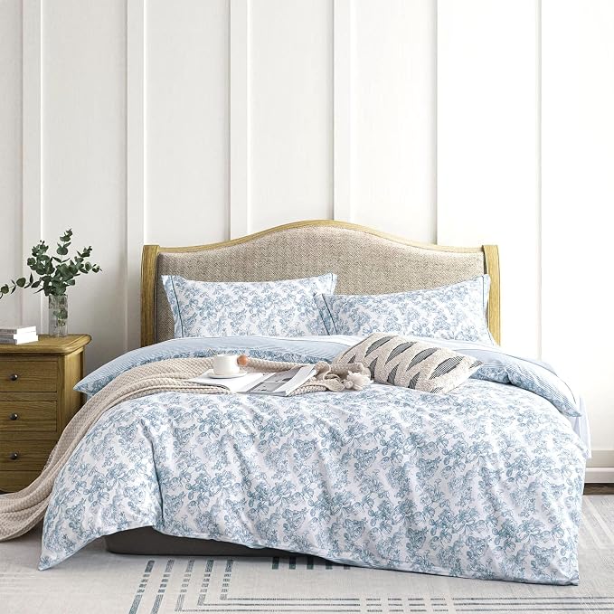 LEMIROE Vintage Cotton Comforter King Size 3Pcs by LEMIROEBEDDING