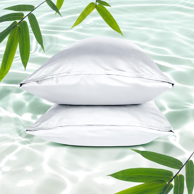 Bare Home 100% Rayon Made from Bamboo Luxury King Size Set of 2 Cooling by BareHome