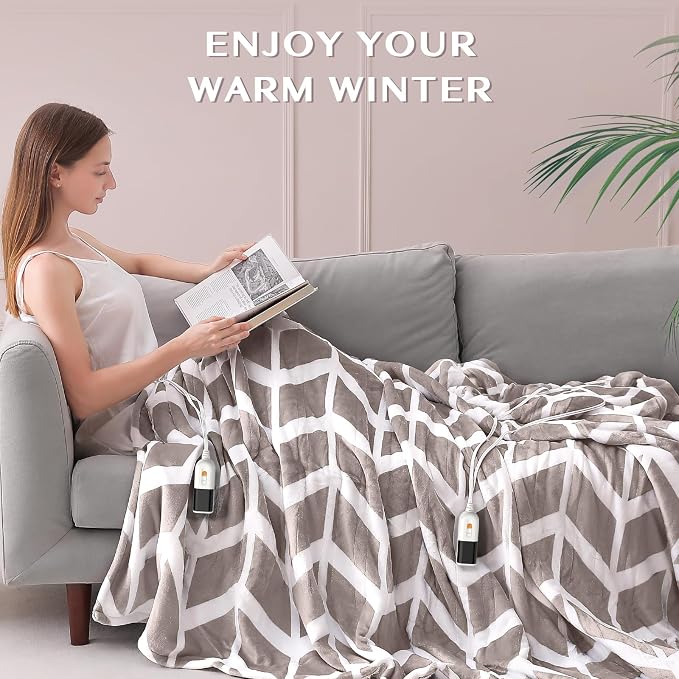 VENTIMI Electric Blanket Queen Size, Fast Heating Blanket - Image 5