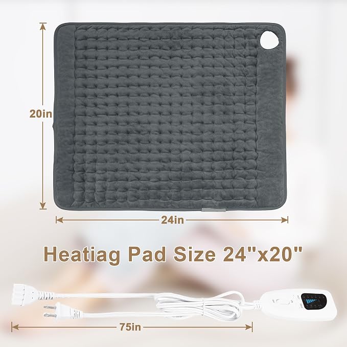 Deepsoon Heating Pad, Electric Heating Pads - Image 7