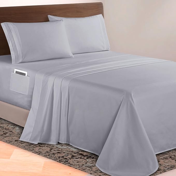 Elegant Comfort Luxurious 1500 Premium Hotel Quality Microfiber 4-Piece Sheet by ELEGANTCOMFORT