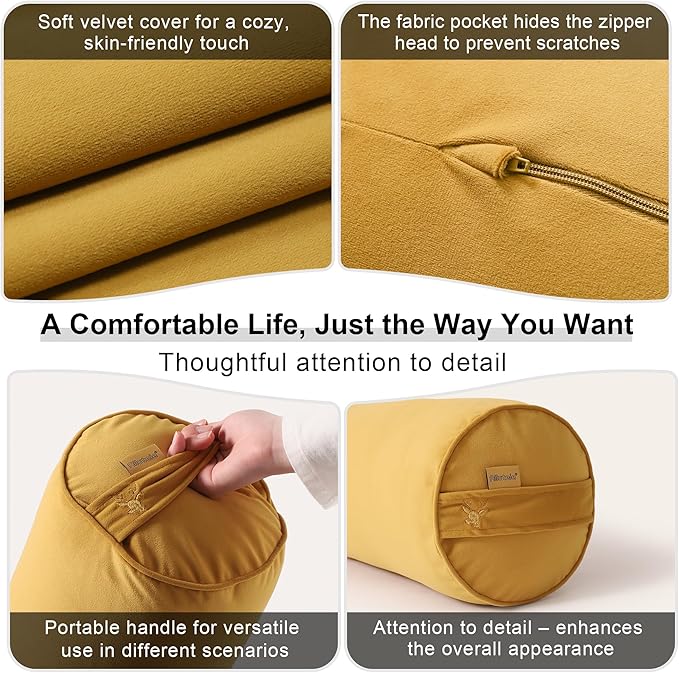 Body Pillow for Adults, Long Round Pillow, Big Cylindrical Pillow, Large Full - Image 5