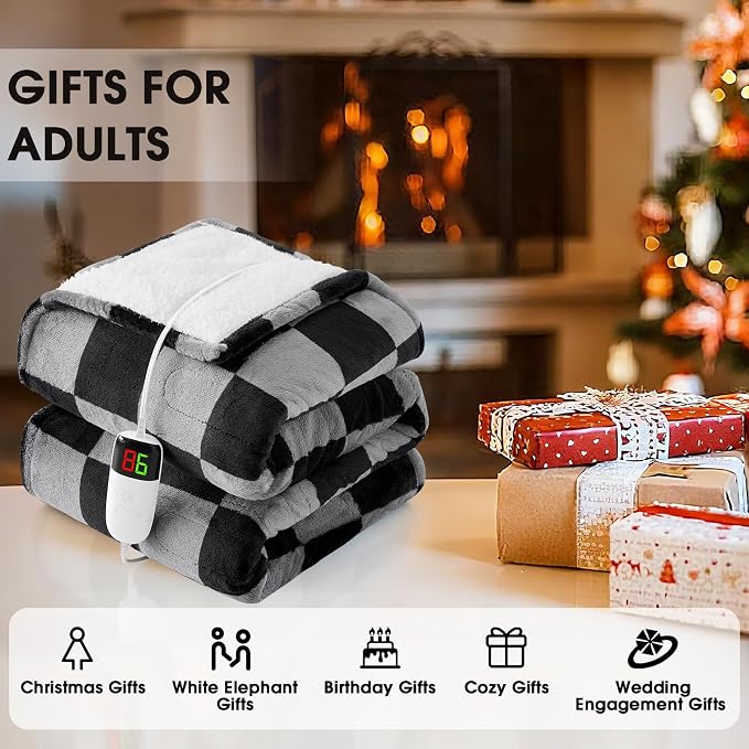 Heated Electric Blanket Throw, 50X60 Heating Blanket - Image 6