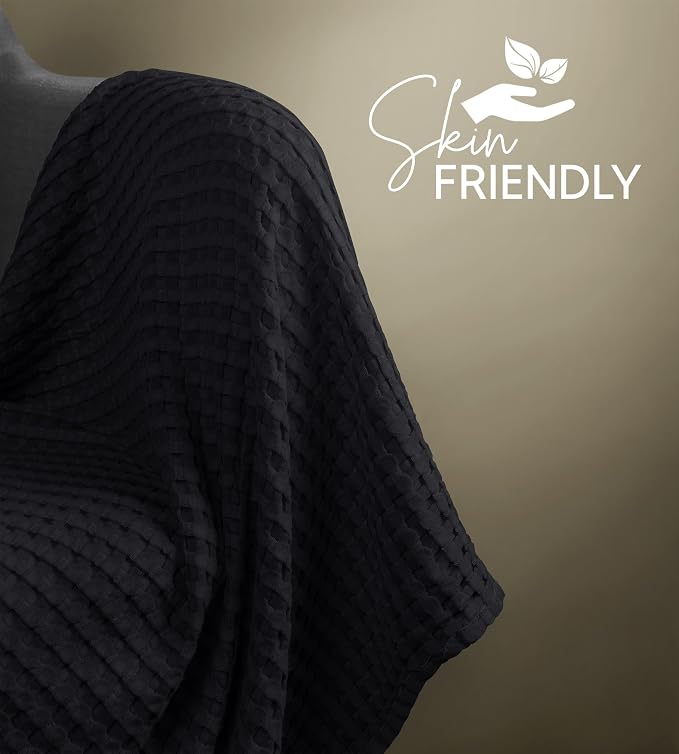 Utopia Bedding 100% Cotton Waffle Weave Blanket King Size - Image 9