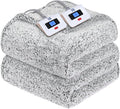 Sealy Electric Blanket Queen Size, Dual Control Soft Sherpa Heated Blanket by Sealy