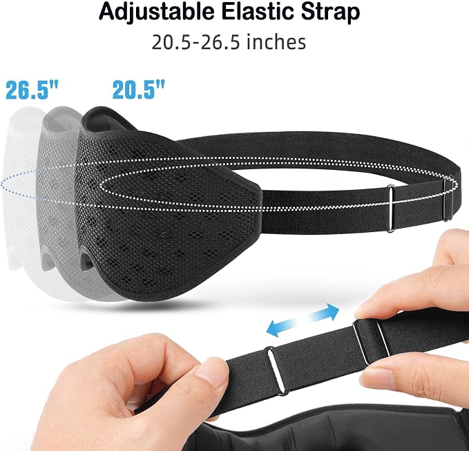 LitBear Breathable Sleep Mask, 3D Eye Mask Sleep - Image 6