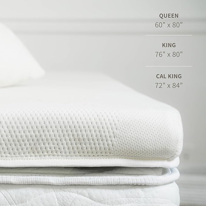 Saatva Graphite Memory Foam Mattress Topper - Image 5