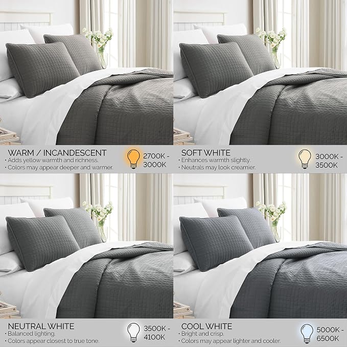 Southshore Fine Living, Inc. Twin Summer Quilts Set, Quilted Grey Bedspread - Image 8