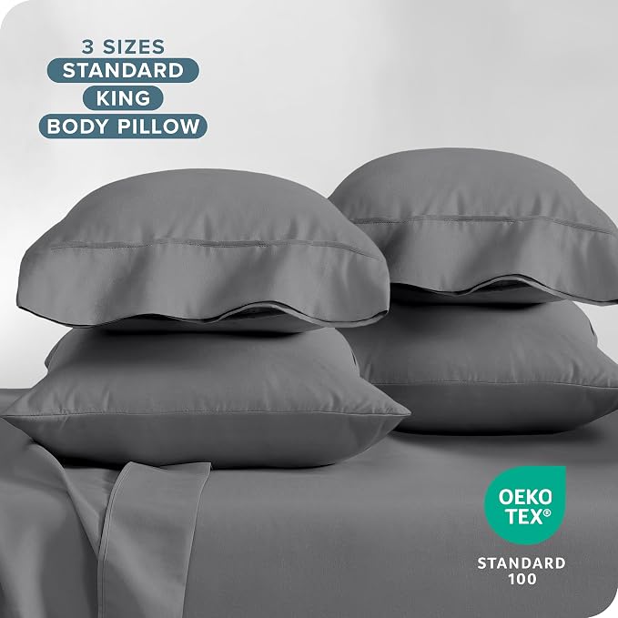 Bare Home Microfiber King Size Pillowcases - Image 6