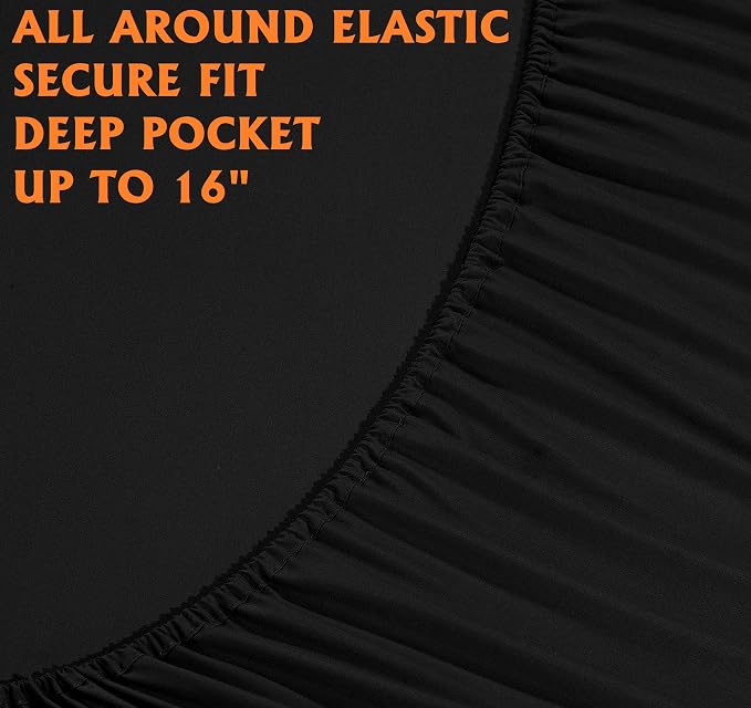 Elegant Comfort Luxury Soft Bed Sheets 1500 Premium Hotel Quality Microfiber - Image 4
