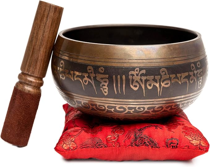 Premium Tibetan Singing Bowl Set – Handmade in Nepal Sound & Meditation Bowl – - Image 6