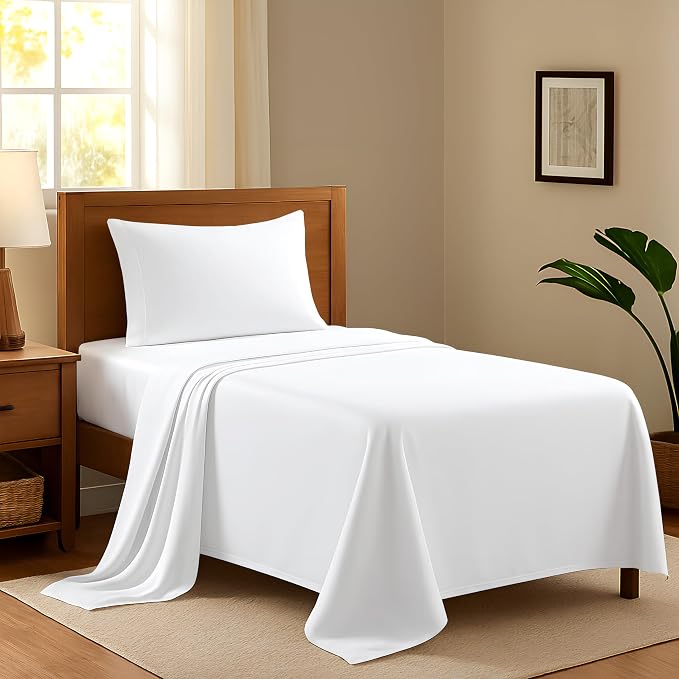 100% Egyptian Cotton Twin XL Bed Sheets Set by AshtonSheets