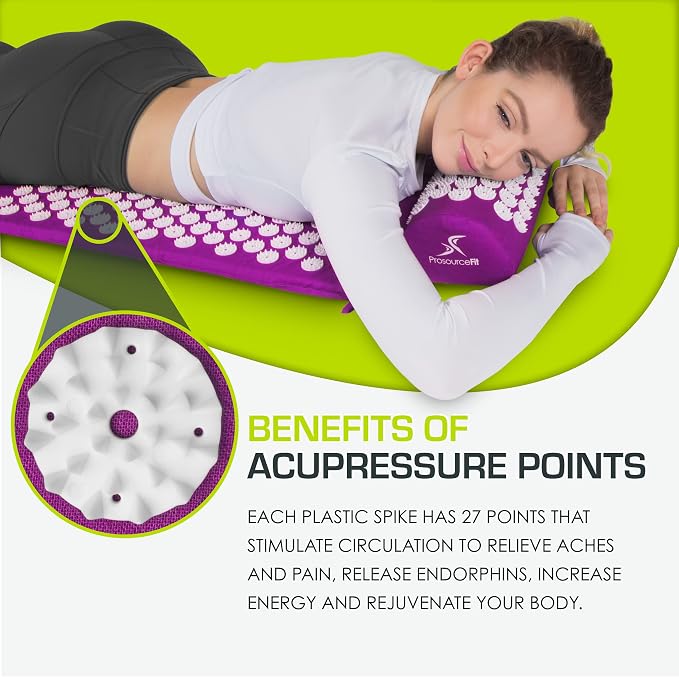 ProsourceFit Acupressure Mat and Pillow Set - Image 3