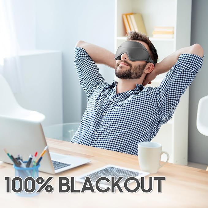 Sleep Mask - Total Blackout 3D Sleeping Mask, Super Lightweight & Silky Soft - Image 2