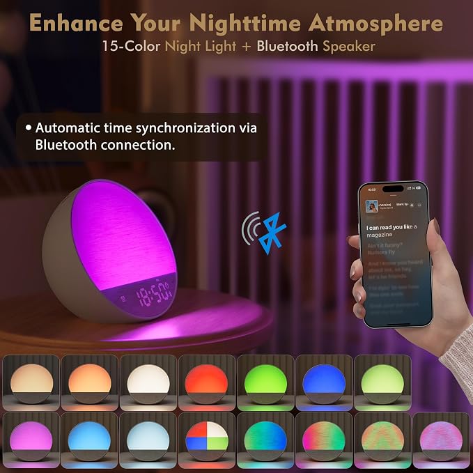 Tap-to-Snooze Sunrise Alarm Clock - Image 5