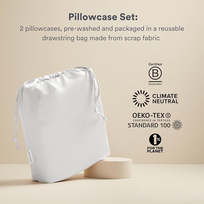 ettitude - Pillowcase Set - 100% Lyocell - Standard Size - Cooling & Breathable - Image 5