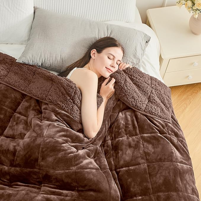 Cottonblue Weighted Blanket for Adults 15 lbs Twin Size 48x72 in, Cozy Flannel - Image 9