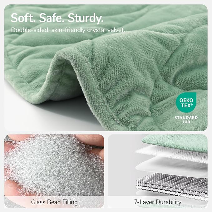 Kaisa Weighted Blanket for Adults, Soft Heavy Blanket Machine Washable - Image 6