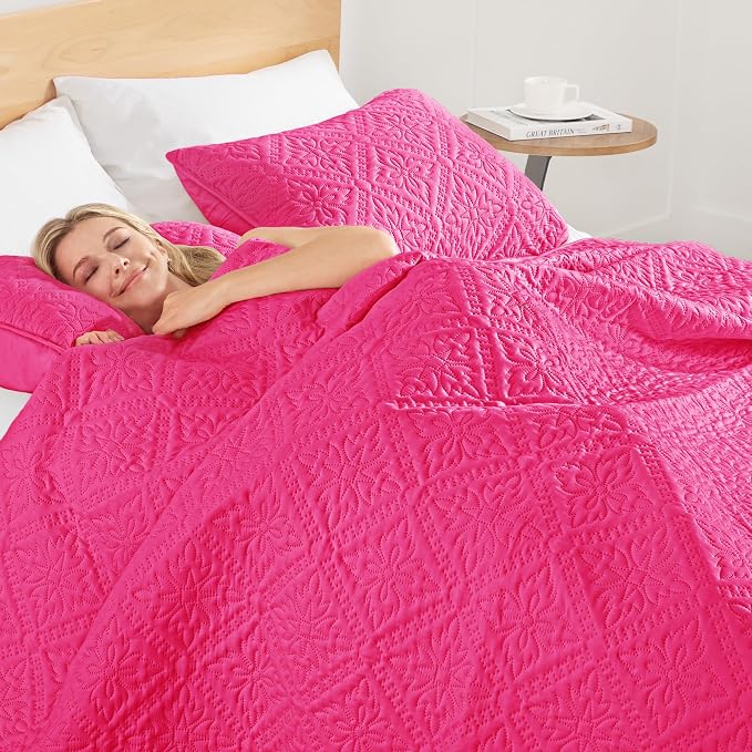 Exclusivo Mezcla Queen Quilt Bedding Set, Lightweight Soft Bedspreads Coverlets - Image 4