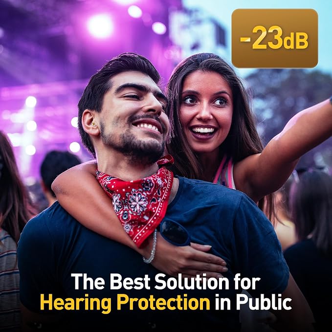 Reure High Fidelity Concert Ear Plugs, Noise Cancelling Silicone Ear Plugs 2 - Image 4