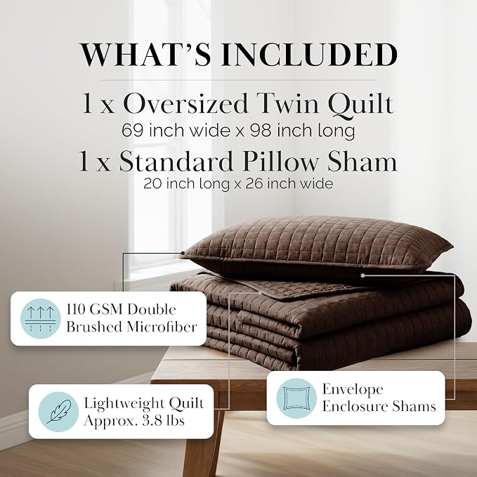 Southshore Fine Living, Inc. Twin XL Bedspread Quilt Set, Dorm Room Bedding - Image 2