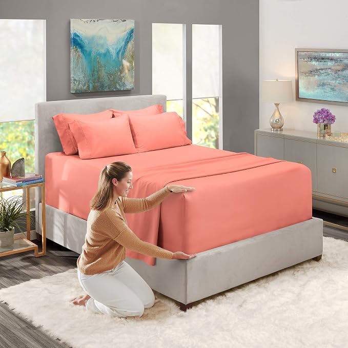 Hearth & Harbor Extra Deep Pocket Queen Sheets Sets - Image 3