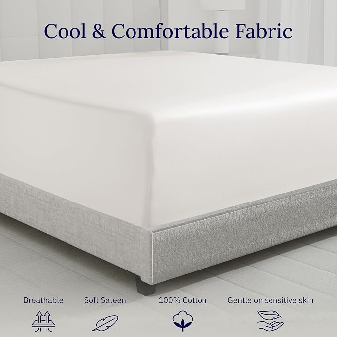 Luxuriously Soft Deep Pocket King Fitted Sheet Only - Image 7