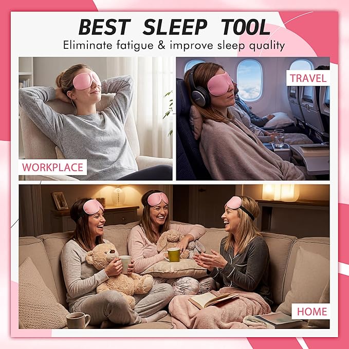 Bonuci 12 Pack Sleep Mask Blackout 3D Eye Mask - Image 7