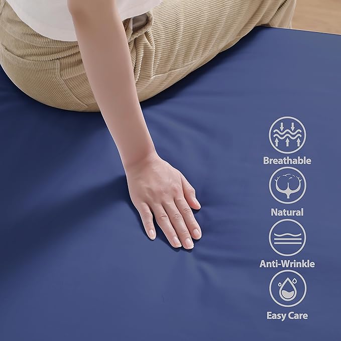 2-Pack 100% Egyptian Cotton Fitted Sheet TwinXL Size, 600 Thread Count Cotton - Image 3