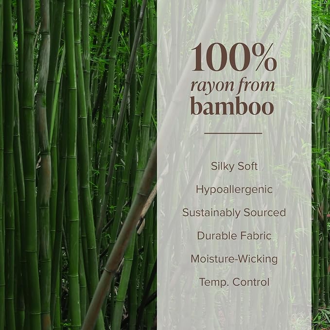 Bare Home 100% Rayon Made from Bamboo Luxury Body Size Cooling Pillowcase - Image 4