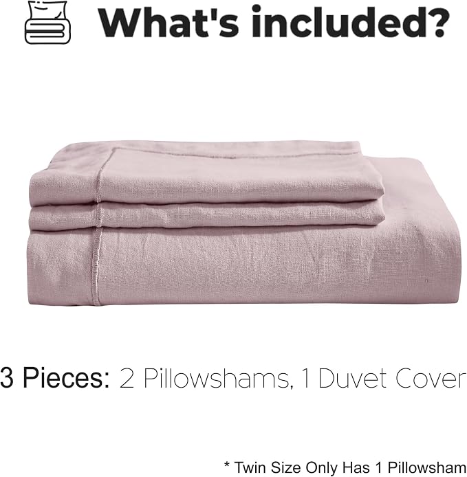 Simple&Opulence 100% Washed Linen Duvet Cover - Image 5