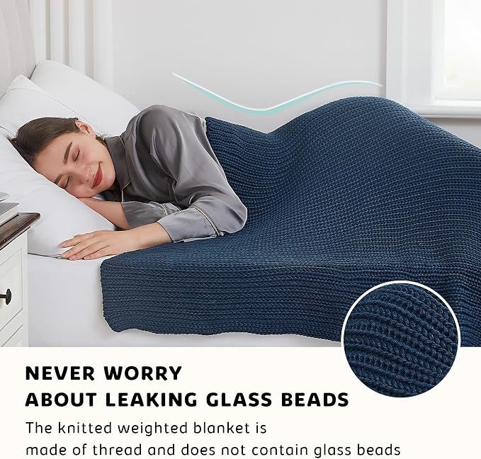 L'AGRATY Knitted Weighted Blanket - Image 5