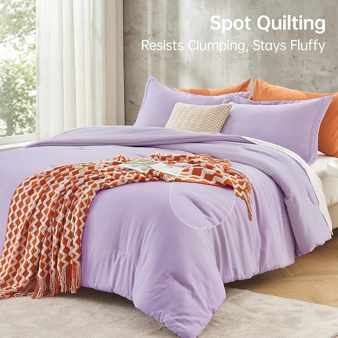 MUXHOMO Full Comforter Sets, All Season Ultra Soft Down Alternative Bedding - Image 5