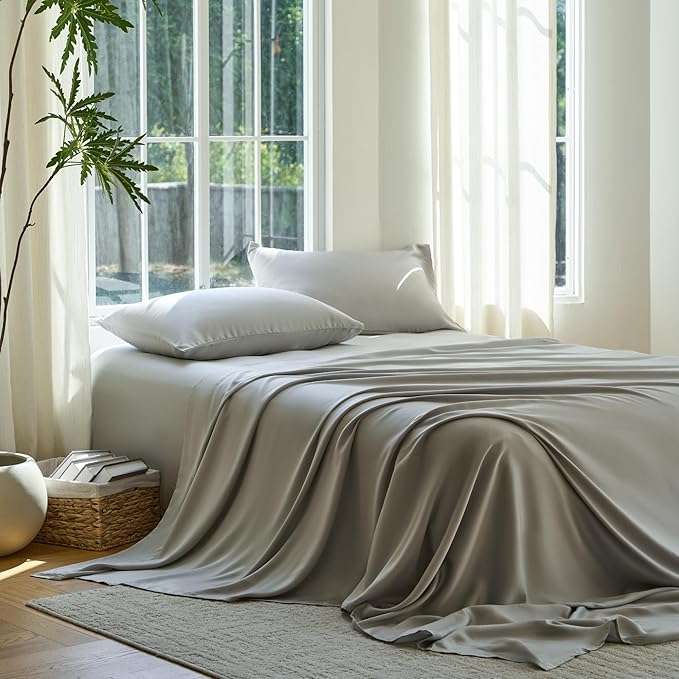 DOZ Sheet Set, 100% Viscose derived from Bamboo, Organically Grown, Buttery Soft by DOZ