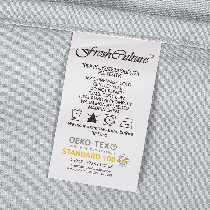 FreshCulture Queen Flat Sheets Only 2 Pack - Image 7