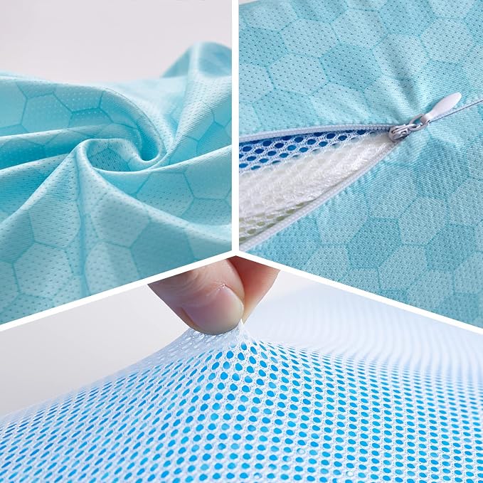 EUCIOR Cooling Gel Pillow, Memory Foam Cooling Gel Pillow, Cooling Orthopedic - Image 9