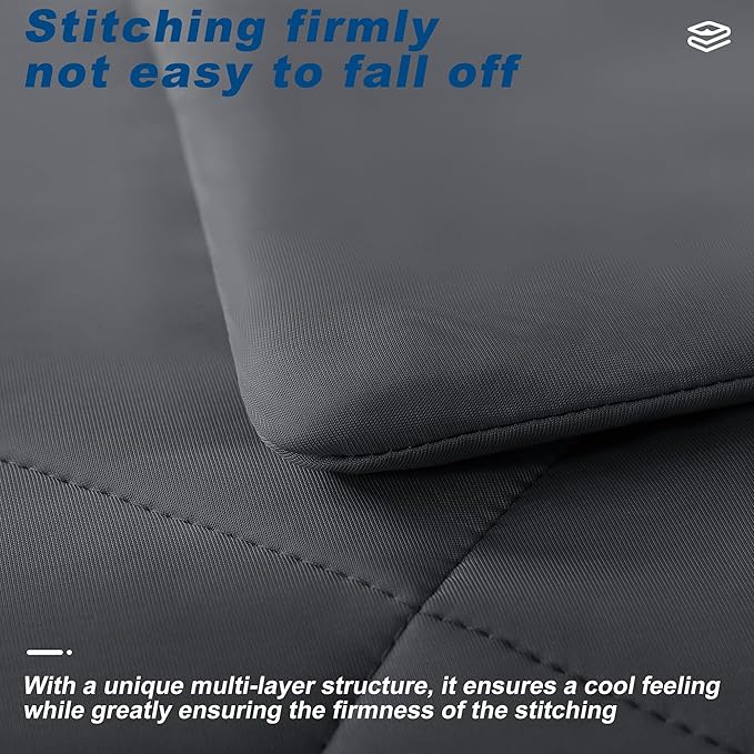 Cooling Comforter Queen Size, Double-Sided Cold Tech Fabric Quilted Bed - Image 4