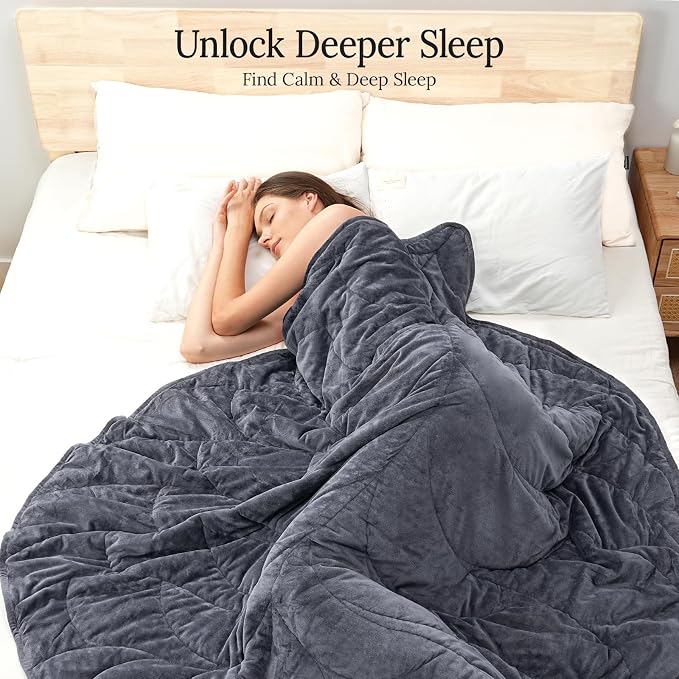 Kaisa Weighted Blanket for Adults, Soft Heavy Blanket Machine Washable - Image 2