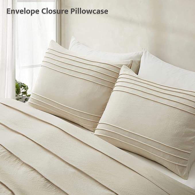 Oli Anderson Beige Duvet Cover Queen Size - Image 6