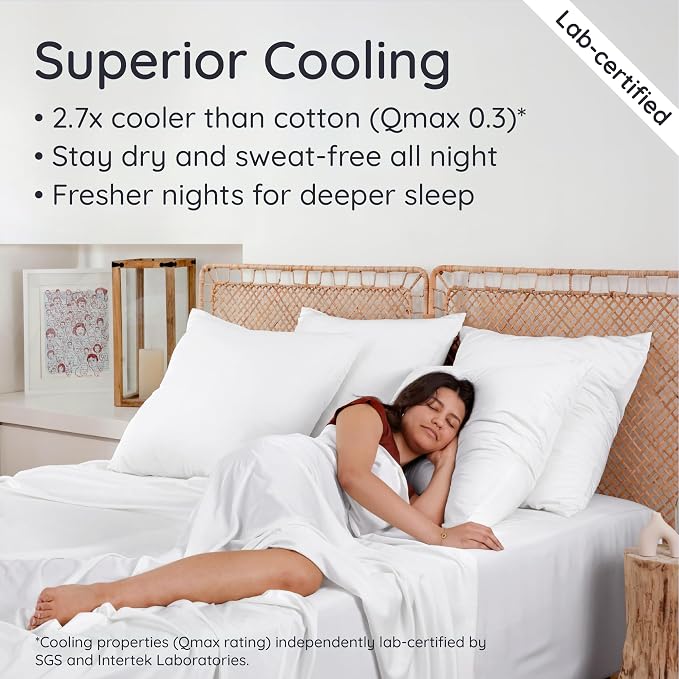 Bambaw White Queen Fitted Sheet - Image 3