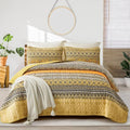 WONGS BEDDING Boho Quilt Set Full Size by WONGSBEDDING