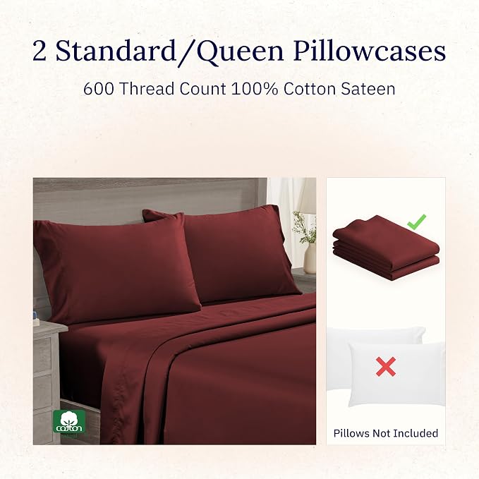 California Design Den Pillowcases Queen/Standard Set of 2 - Image 4