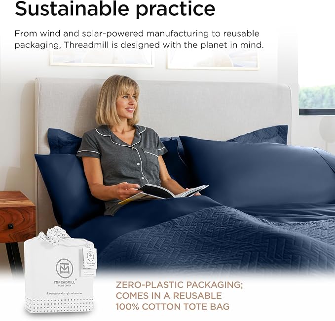 Threadmill Luxury 800 Thread Count Queen 100% Cotton Sheets - Image 7