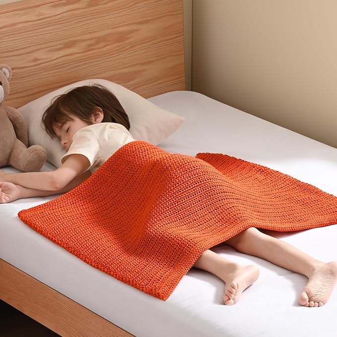 Guohaoi Knitted Weighted Lap Pad No Beads Cooling Weighted Blanket Kids by GuohuoiHomeKitchen