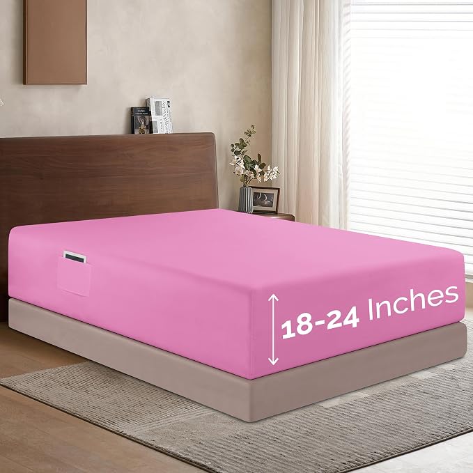 Elegant Comfort 1500 Premium Hotel Quality 18-24 Inches Deep by ELEGANTCOMFORT