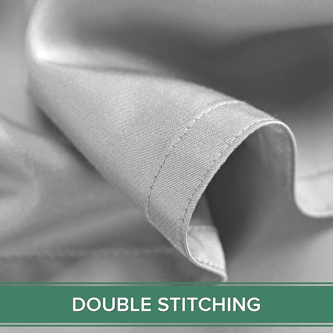 Pure Bamboo Twin Sheets, Genuine 100% Organic Viscose Derived from Bamboo Bed - Image 8