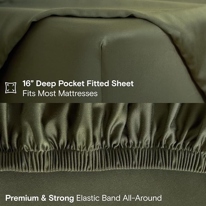 DOZ Sheet Set, 100% Viscose derived from Bamboo, Organically Grown, Buttery Soft - Image 5